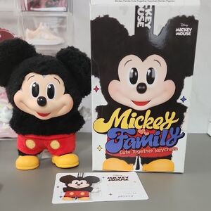 Disney Mickey Mouse Stuffed Animal Black and Red